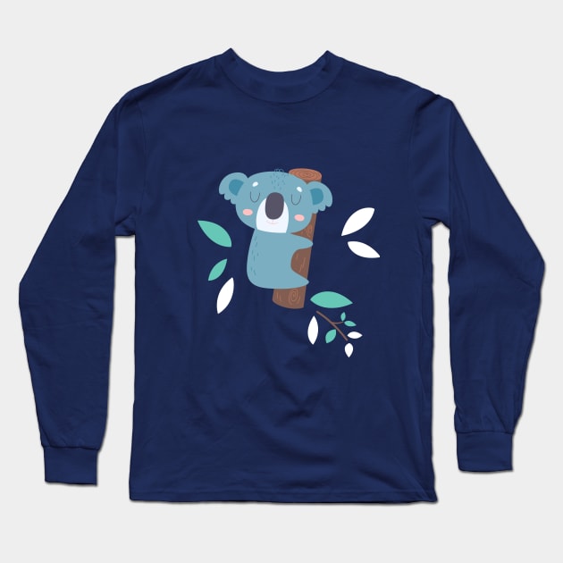 Koala Long Sleeve T-Shirt by Brzozowska